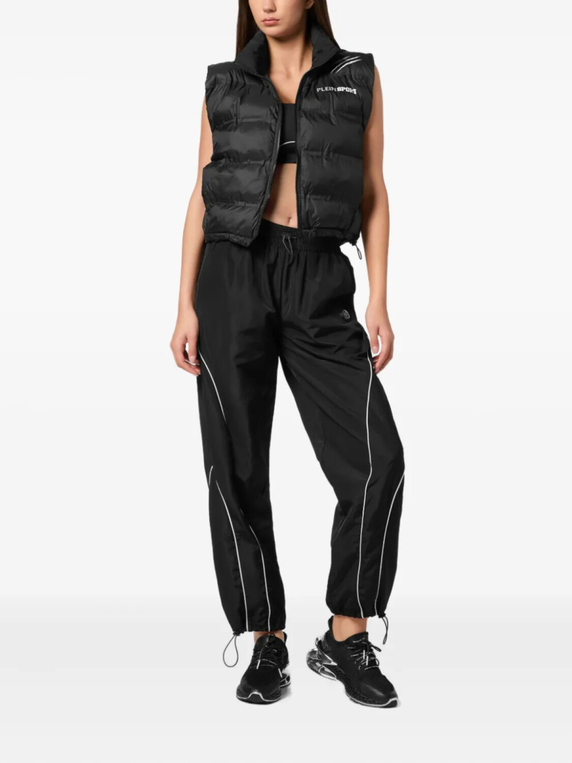 картинка Жилет Plein Sport Lightweight Padded Scratch, черный от магазина Одежда+