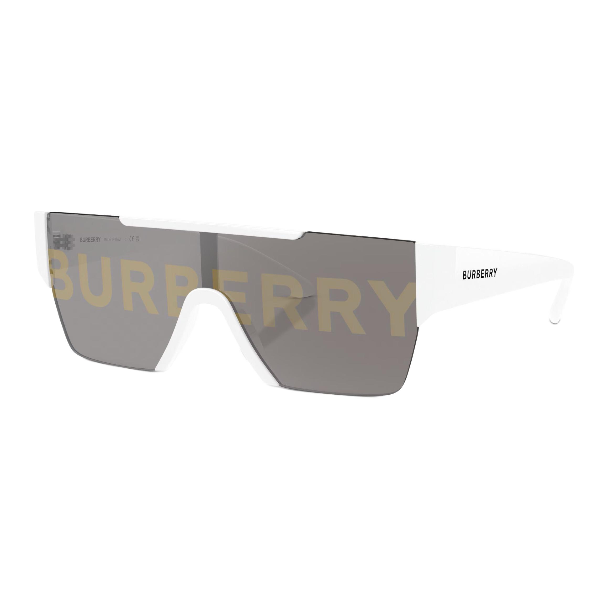 картинка Burberry Прямоугольные солнцезащитные очки, Light Silver Gray от магазина Одежда+