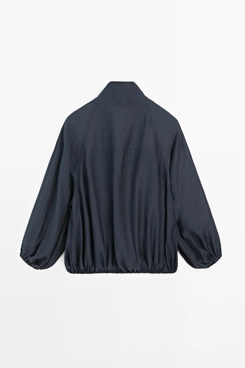 картинка Рубашка-куртка Massimo Dutti Fluid With Puff Detail, синий от магазина Одежда+
