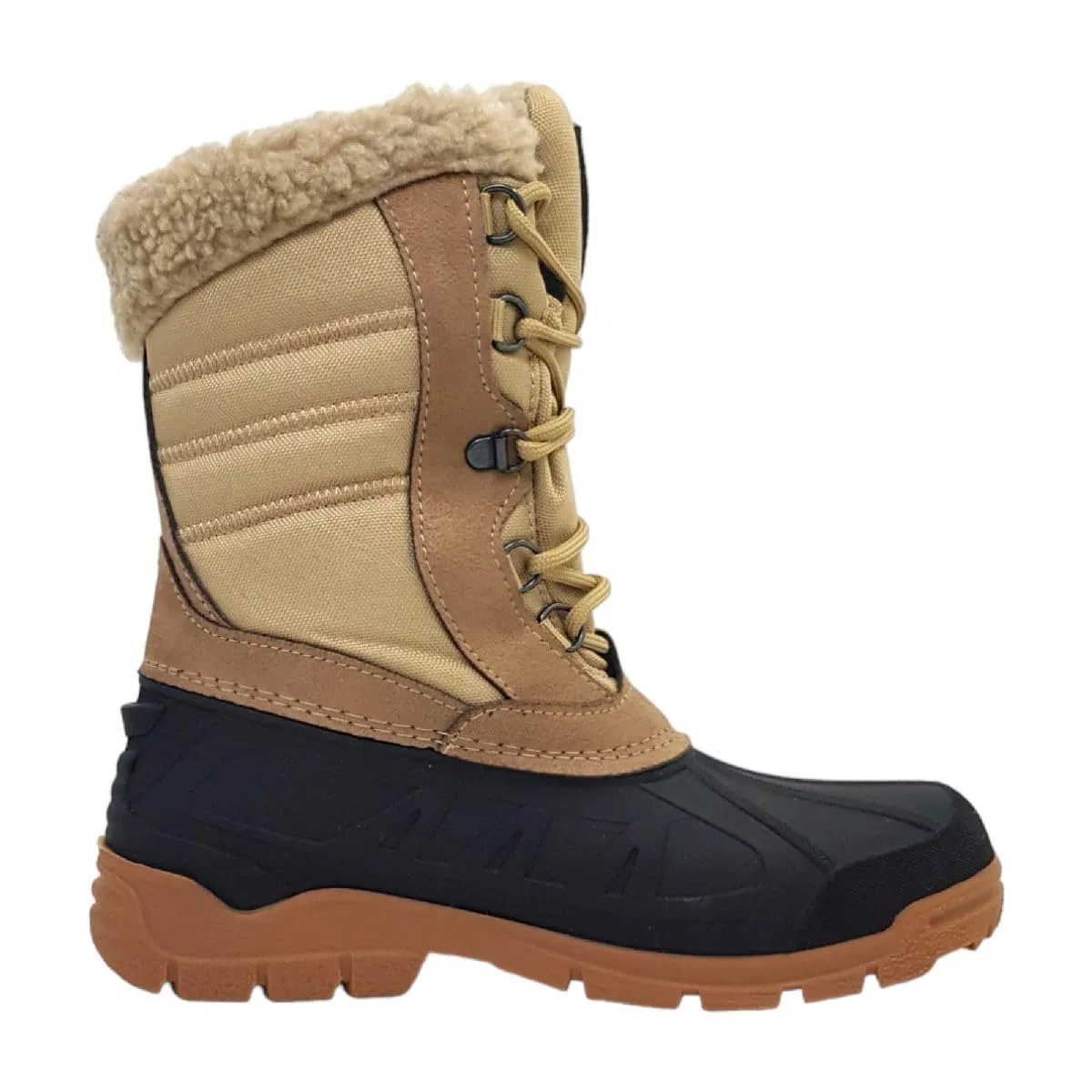 картинка Женские ботильоны с мехом Spirale Tina, Beige 19 от магазина Одежда+