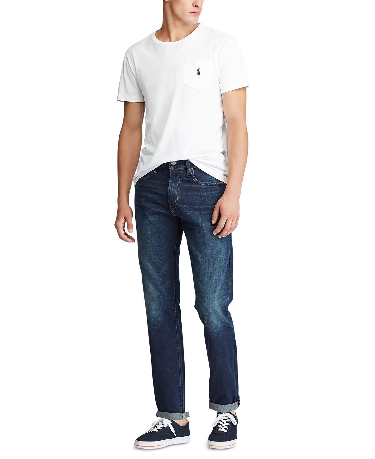 картинка Мужские прямые джинсы hampton relaxed Polo Ralph Lauren, мульти от магазина Одежда+