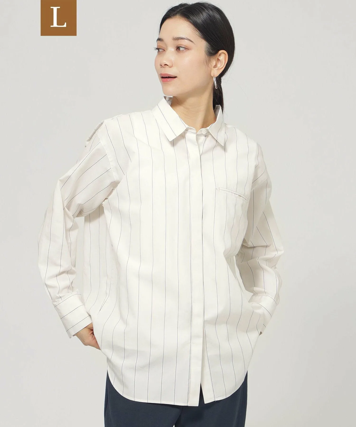 картинка Рубашка в полоску из люрекса Evex By Krizia, beige от магазина Одежда+