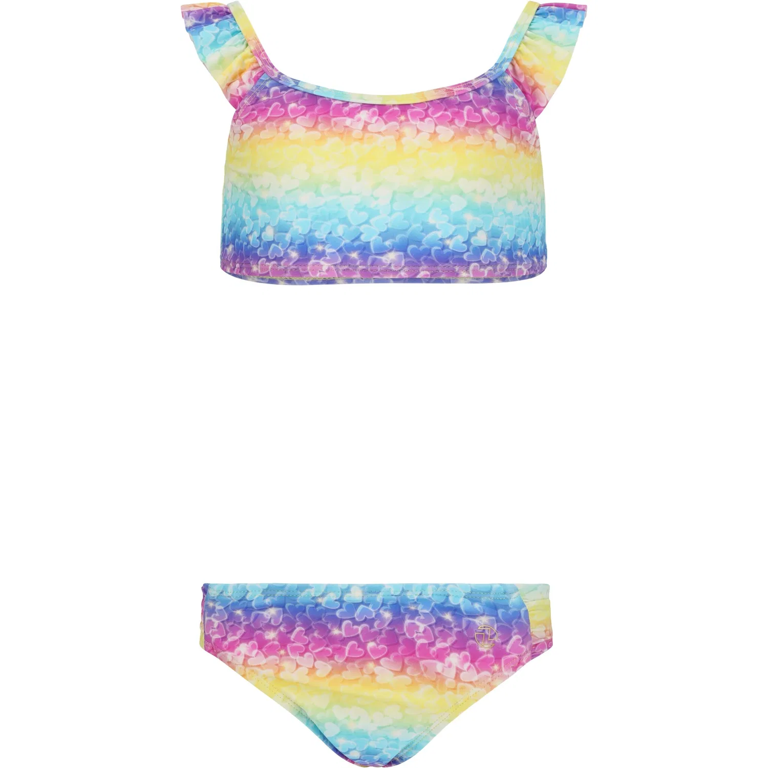 картинка Детское бикини с рюшами Carly ZIGZAG, Pink-Blue от магазина Одежда+