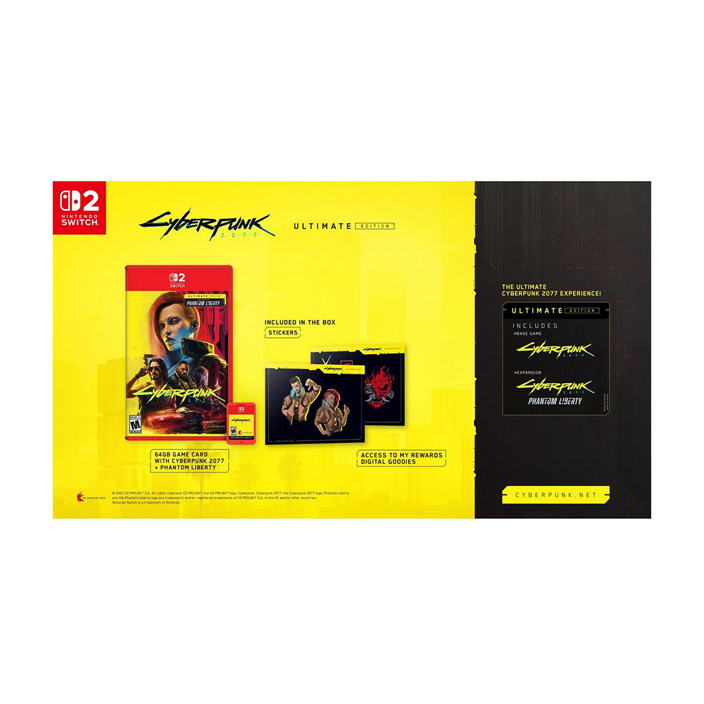 картинка Видеоигра Cyberpunk 2077 Ultimate Edition, Nintendo Switch 2 от магазина Одежда+