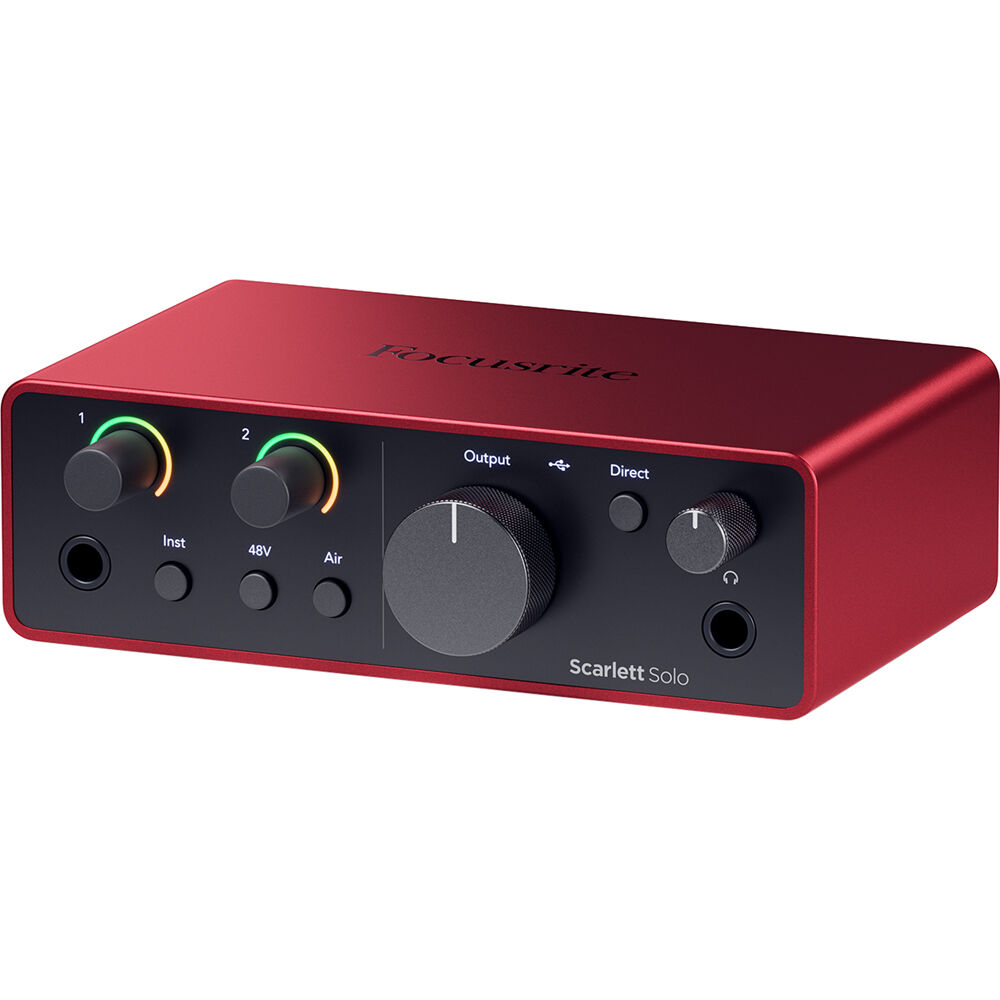 картинка Аудиоинтерфейс Focusrite Scarlett Solo USB-C (4-го поколения) от магазина Одежда+