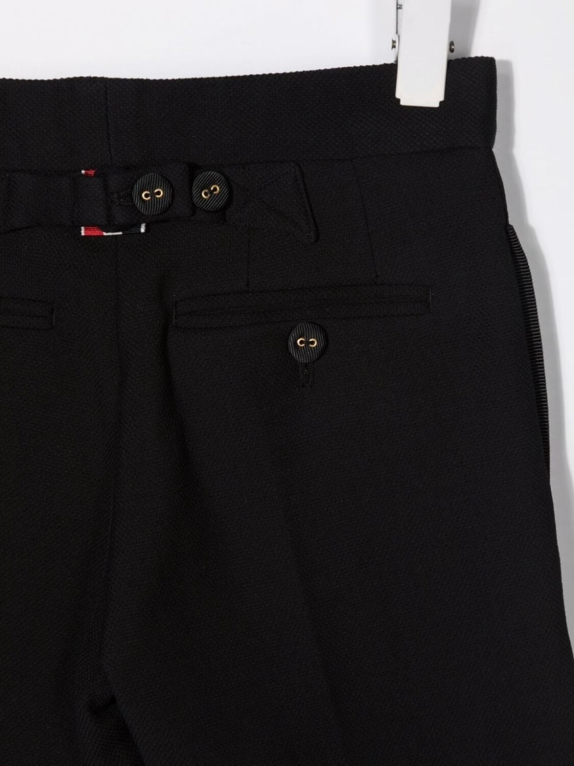 картинка Шорты-бермуды с пуговицами Thom Browne Kids, черный от магазина Одежда+