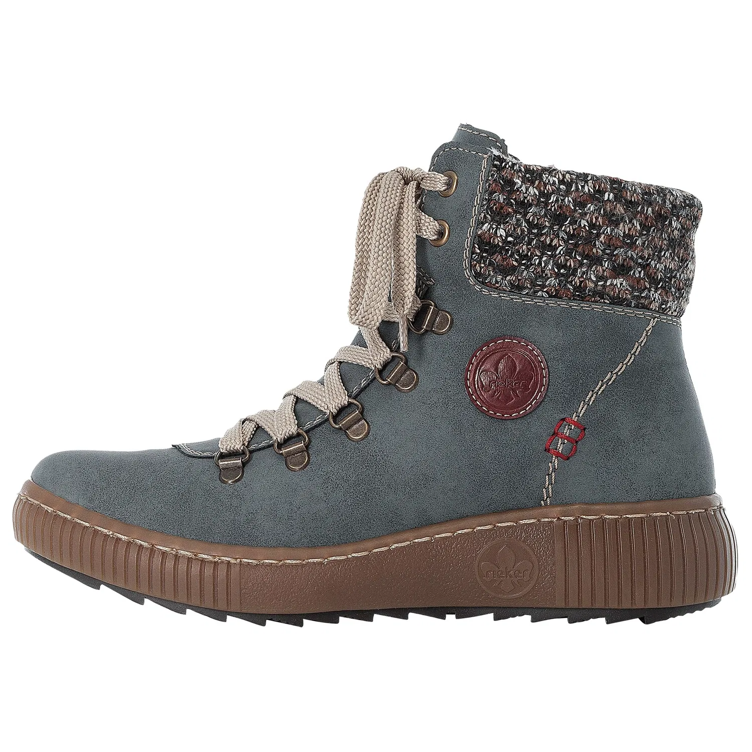картинка Женские зимние дутики с Warmfutter Rieker, Jeans Blue от магазина Одежда+