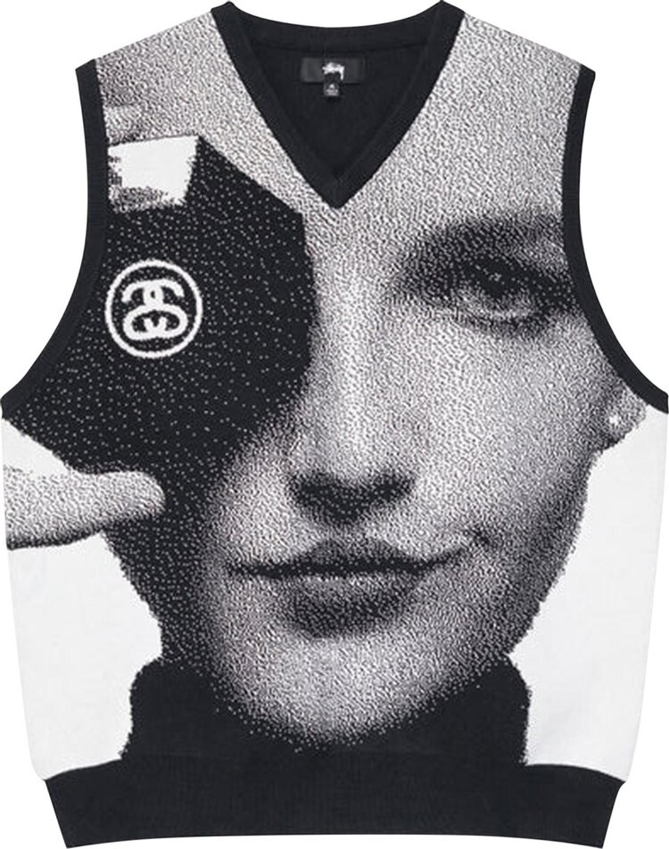 картинка Жилет Stussy Photo Jacquard Vest 'Black', черный от магазина Одежда+