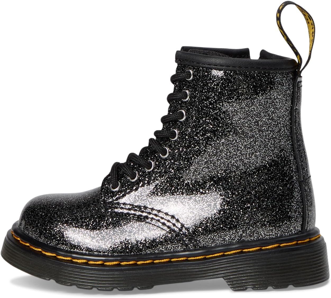 картинка Ботинки Dr. Martens 1460 Softy T унисекс детские, черный/серебристый от магазина Одежда+