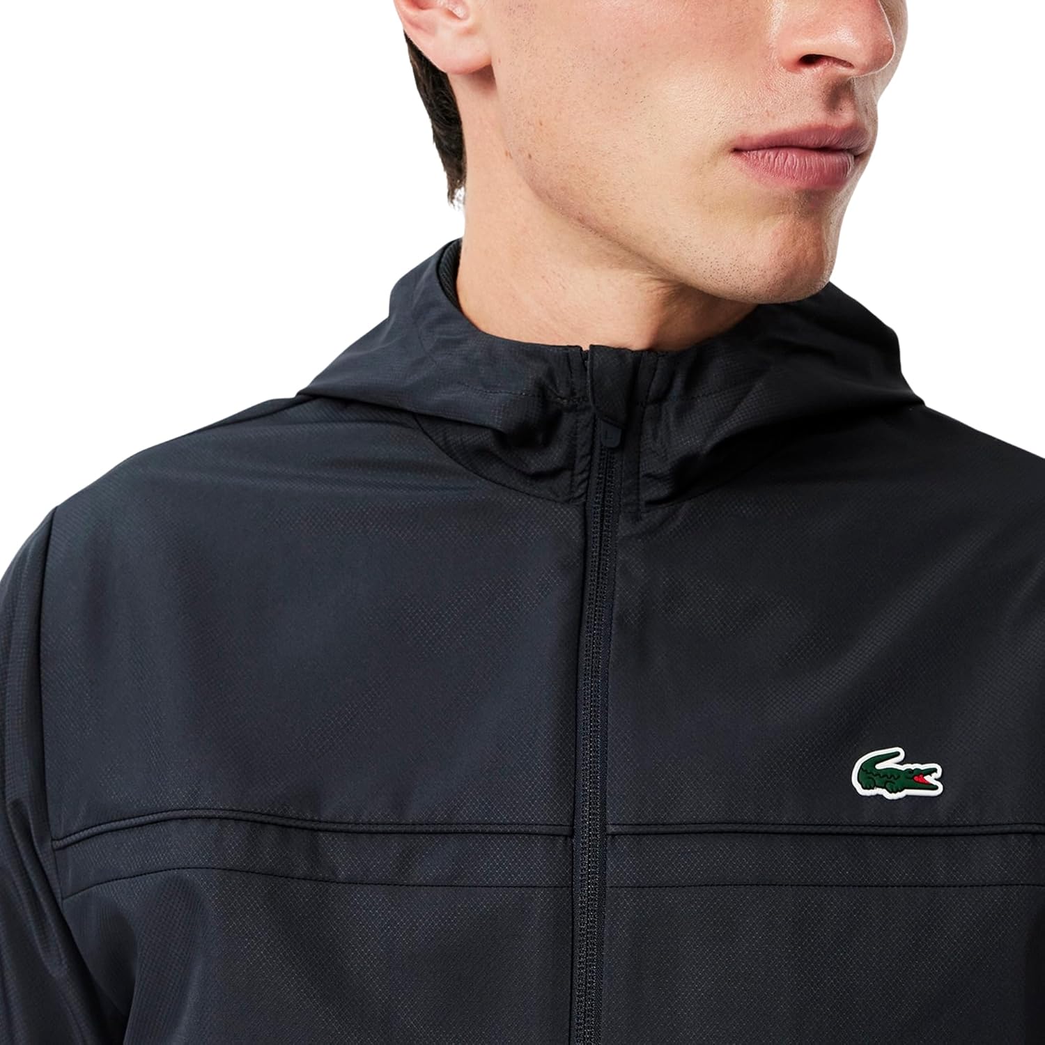 картинка Куртка Lacoste, мужская, легкая производительная куртка на молнии, Graphite от магазина Одежда+