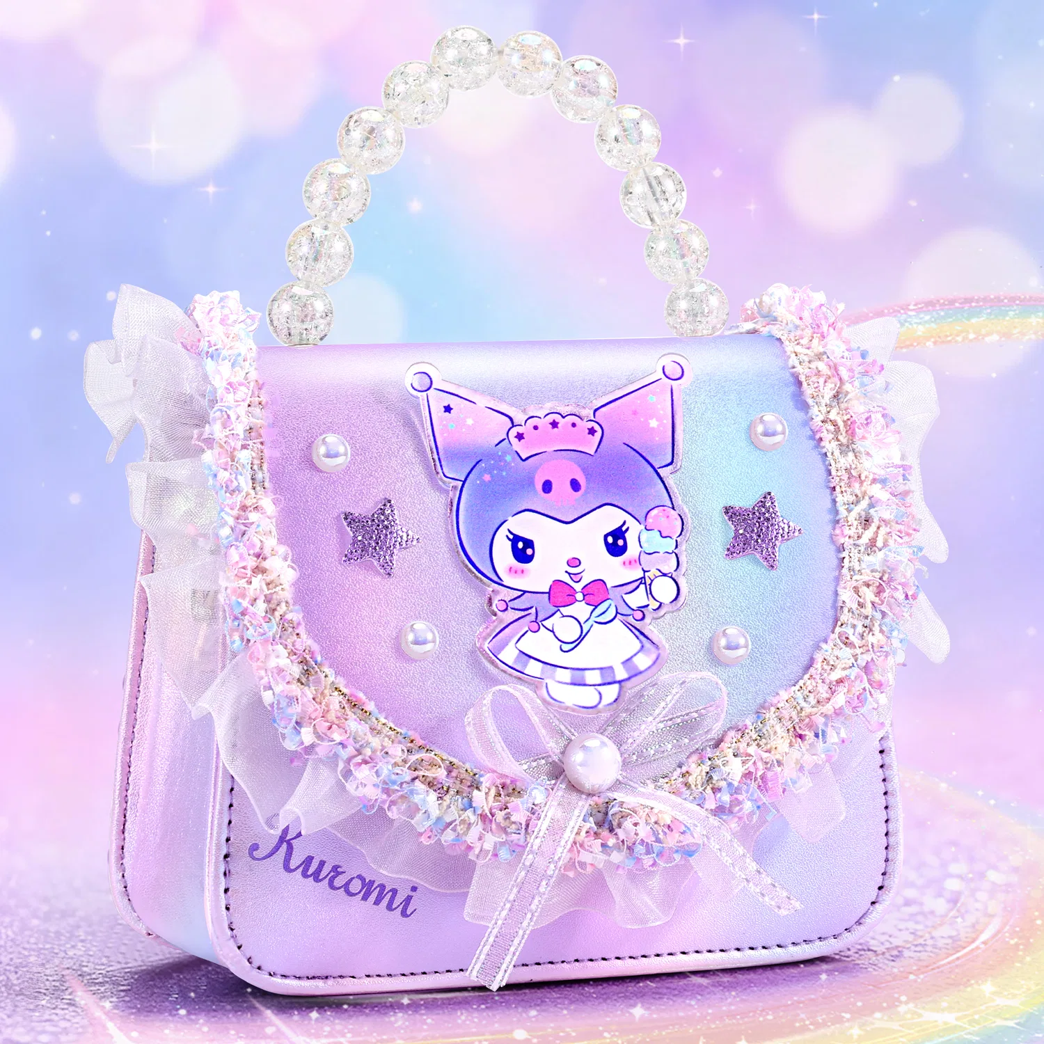 картинка Сумка из искусственной кожи Kuromi, Sanrio, Dream Purple от магазина Одежда+