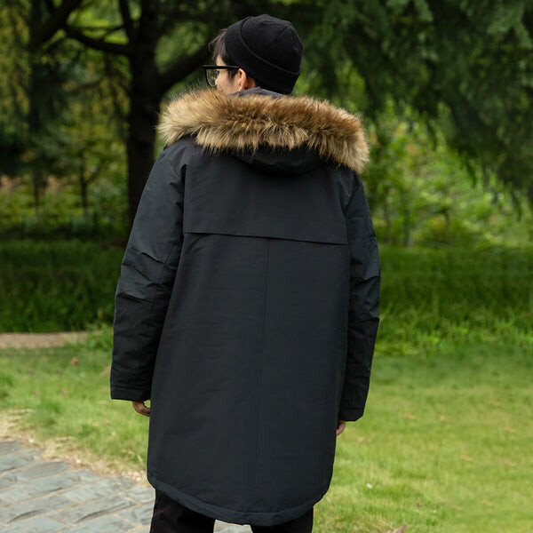 картинка Куртка New Balance Long Puff Down, черный от магазина Одежда+