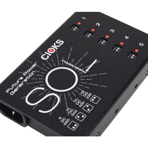 картинка Блок питания Cioks Sol, 5 выходов, 9V/660mA, черный от магазина Одежда+