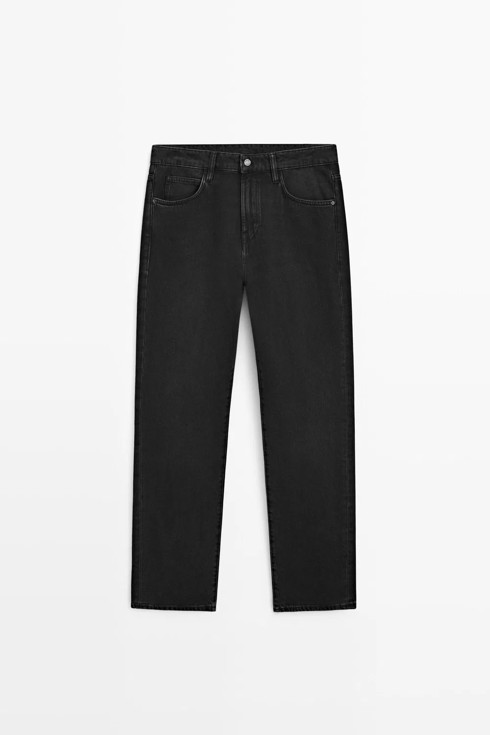 картинка Джинсы Massimo Dutti Tapered Fit, угольно-серый от магазина Одежда+