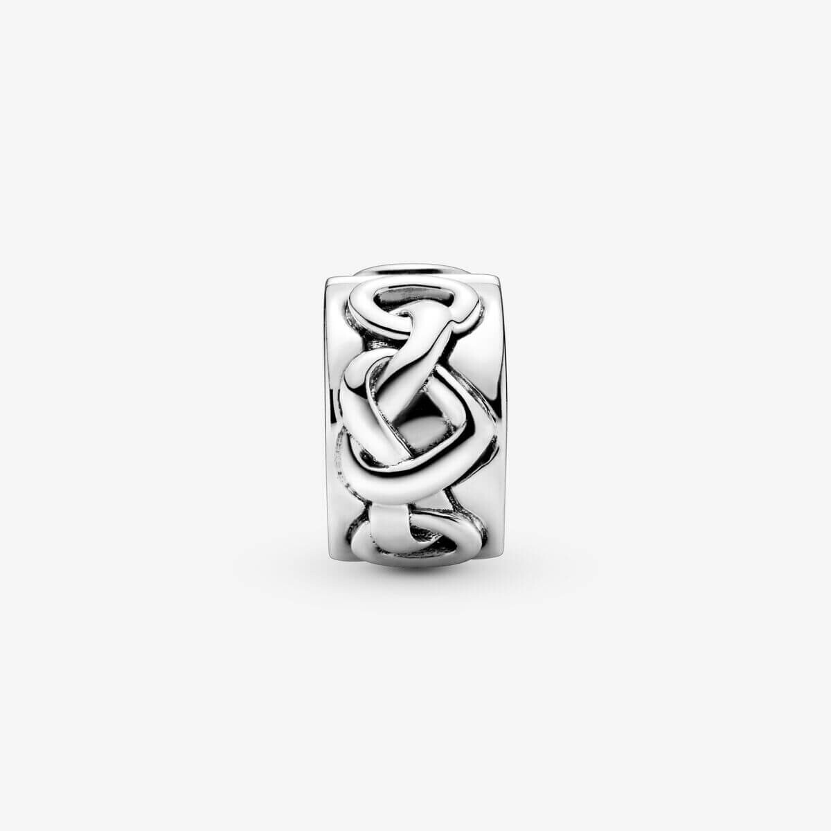 картинка Шарм-клипса Pandora Moments Knotted Hearts, серебро от магазина Одежда+